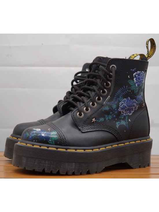 Dr. Martens Shoes - Dr. Martens Sinclair Mystic Floral Leather Platform Boots Women’s 5